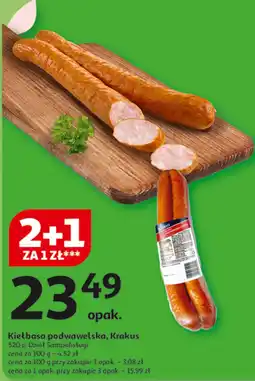 Auchan Kiełbasa podwawelska, Krakus 520g oferta