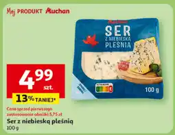 Auchan Ser z niebieską pleśnią 100g Auchan oferta