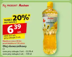 Auchan Olej słonecznikowy Auchan 1 l oferta