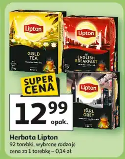 Auchan Herbata Lipton 92 torebki oferta