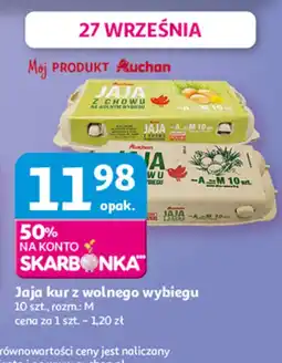 Auchan Jaja kurz z wolnego wybiegu 10 szt. Auchan oferta