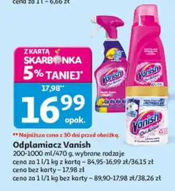 Auchan Odplamiacz w płynie Vanish Oxi Action oferta
