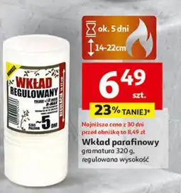Auchan Wkład parafinowy 5 dni oferta