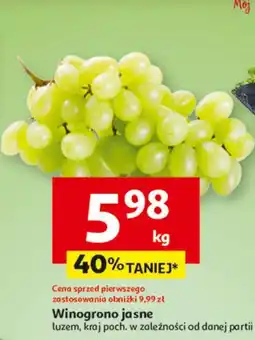 Auchan Winogrona jasne oferta