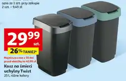 Auchan Kosz na śmieci twist 25 l Rotho oferta