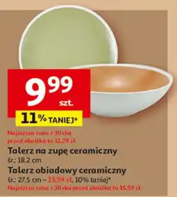 Auchan Talerz obiadowy ceramiczny 27.5 cm Actuel oferta