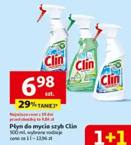 Auchan Płyn do mycia szyb original Clin Windows & Glass oferta