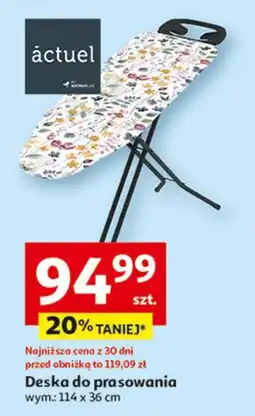 Auchan Deska do prasowania classic 114 x 36 cm Actuel oferta