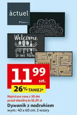 Auchan Dywanik łazienkowy 40 x 60 cm Actuel oferta