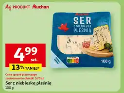 Auchan Ser z niebieską pleśnią Auchan oferta