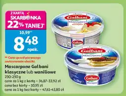 Auchan Ser mascarpone o smaku waniliowym Galbani oferta