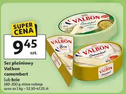 Auchan Ser camembert z posypką śródziemnomorską Valbon oferta