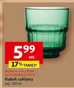 Auchan Kubek szklany 330 ml Actuel oferta