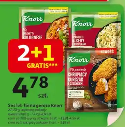 Auchan Panierka chrupiący kurczak z czosnkiem Knorr Fix oferta