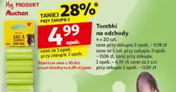 Auchan Torebki na odchody Auchan Różnorodne (Logo Czerwone) oferta