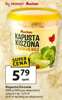 Auchan Kapusta kiszona z marchewką Auchan oferta