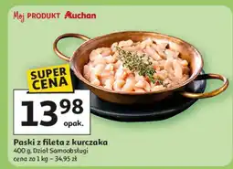 Auchan Filet z piersi kurczaka paski Auchan oferta