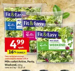 Auchan Mieszanka sałat party Fit & Easy oferta
