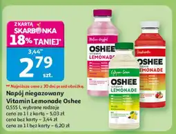 Auchan Napój malina i grejpfrut Oshee Vitamin Lemonade oferta