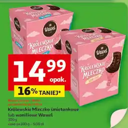 Auchan Królewskie mleczko śmietankowe Wawel Mleczko oferta