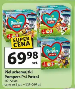 Auchan Pieluchomajtki 5 psi patrol Pampers Pants oferta