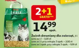 Auchan Żwirek drewniany zapach sosnowy Auchan Na Co Dzień (Logo Zielone) oferta