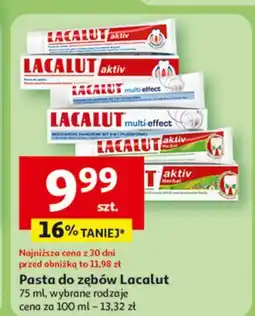 Auchan Pasta do zębów herbal Lacalut Aktiv oferta