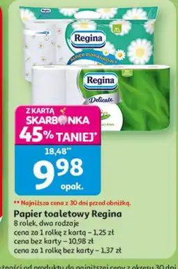 Auchan Papier toaletowy aloe vera Regina Delicate oferta