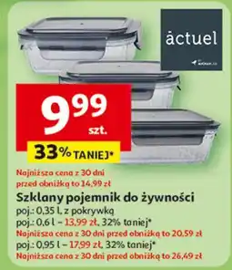 Auchan Pojemnik szklany 950 ml Actuel oferta