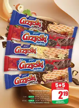 Dino Wafel Grześki Gofree smak czekolada z orzechami 31g Goplana oferta