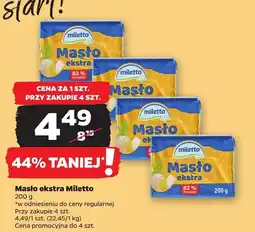 Netto Masło ekstra Miletto 200g oferta