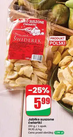 Dino Jabłko suszone ćwiartki 150g Świderek oferta