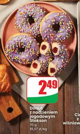 Dino Donut z nadzieniem jagodowym Stokson 70g oferta