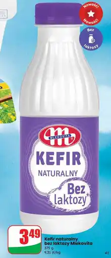 Dino Kefir naturalny bez laktozy Mlekovita 375g oferta