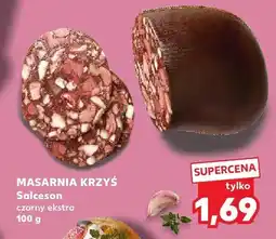 Kaufland Salceson czarny ekstra 100g Masarnia Krzyś oferta