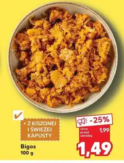 Kaufland Bigos z kiszonej i świeżej kapusty 100g Kaufland oferta