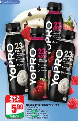 Dino Jogurt pitny proteinowy yoPRO 2 rodzaje Danone oferta