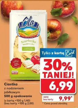 Kaufland Ciastka z nadzieniem jabłkowym Ola 500g oferta
