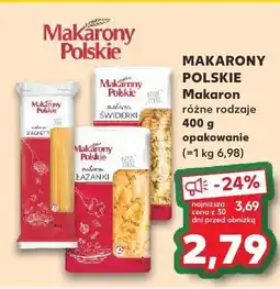 Kaufland Makaron, różne rodzaje Makarony Polskie oferta