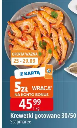 E.Leclerc Krewetki gotowane 30/50 Scapmaree oferta