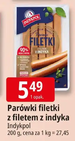 E.Leclerc Parówki filetki z filetem z indyka Indykpol oferta