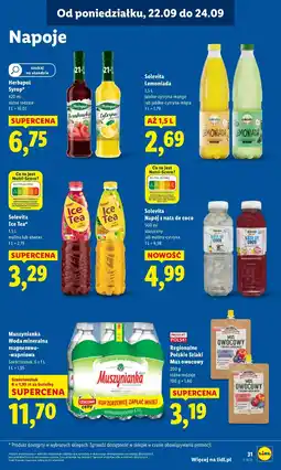 Lidl Napój Solevita oferta