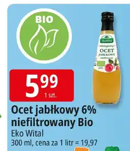 E.Leclerc Ocet jabłkowy 6% niefiltrowany Bio Eko Vital oferta
