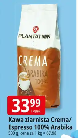 E.Leclerc Kawa ziarnista Crema/Espresso 100% Arabica Plantation oferta