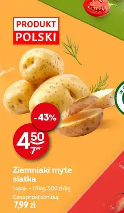Żabka Ziemniaki myte siatka 1opak. - 1.5kg Żabka oferta