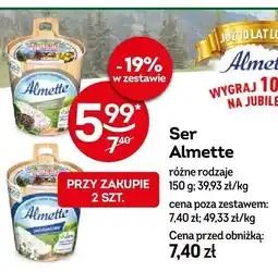 Żabka Ser Almette różne rodzaje 150g oferta