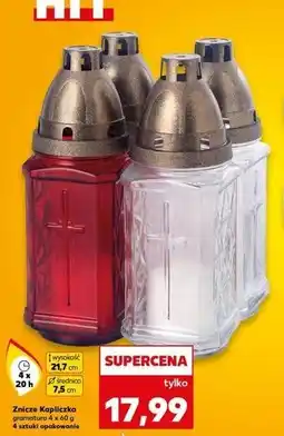 Kaufland Znicze szklane kapliczka 20h oferta