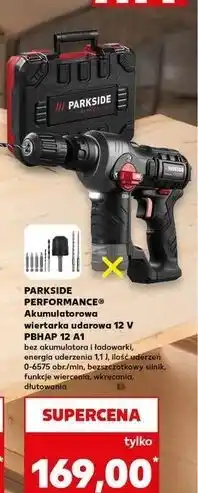 Kaufland Wiertarka udarowa 12v pbhap 12 a1 Parkside Performance oferta
