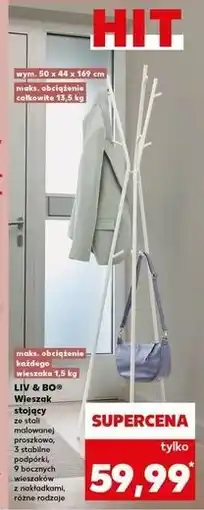 Kaufland Wieszak stojący 50 x 44 169 cm Liv & Bo oferta
