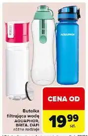 Carrefour Butelka filtrująca wodę z wkładem 600 ml różowa Brita oferta